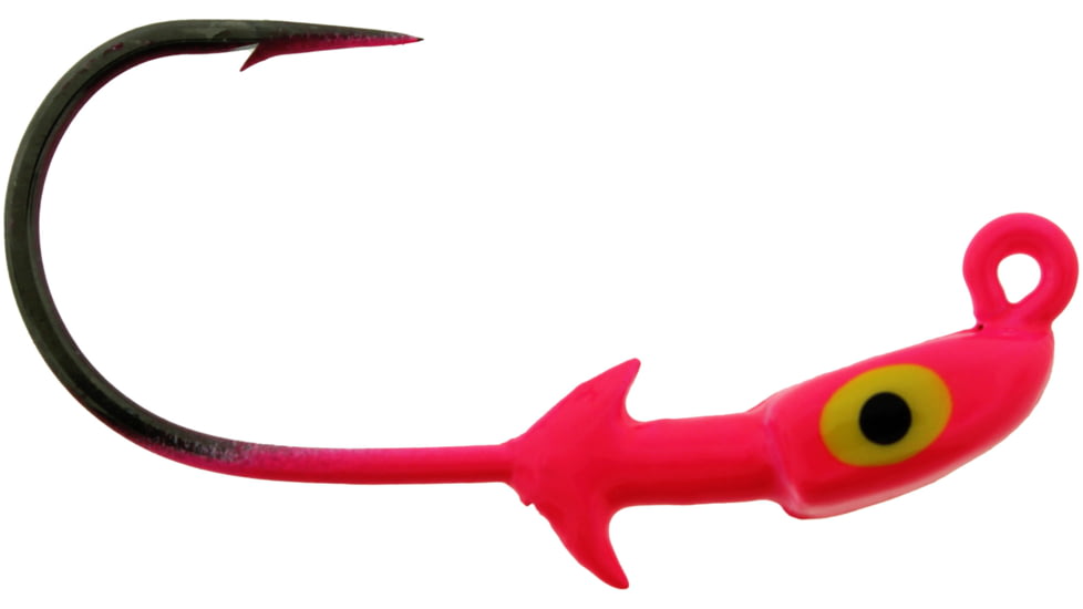 Bass Assassin Pro Elite Jigheads, 1/8 oz, Hook 2/0, 3 per Pack, Hot Pink, 1/8 oz, PEJ18010