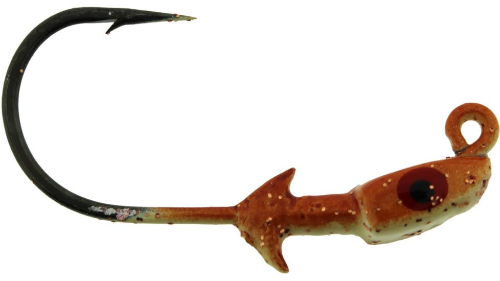 Bass Assassin Pro Elite Jigheads, 1/8 oz, Hook 2/0, 3 per Pack, New Penny, 1/8 oz, PEJ18011