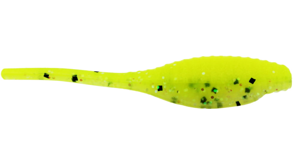 Bass Assassin Pro Tiny Shad Swimbait, 2in, 15 per Pack, Limetreuse Ghost, 2, PTS69475