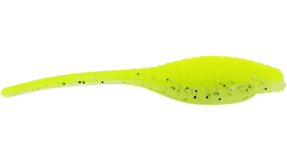 Bass Assassin Pro Tiny Shad Swimbait, 2in, 15 per Pack, Limetreuse Glow, 2, PTS69523