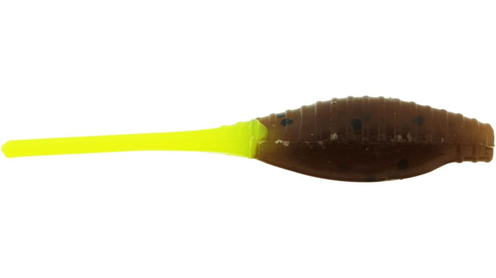 Bass Assassin Pro Tiny Shad Swimbait, 2in, 15 per Pack, Pumpkinseed/Chartreuse Tail, 2, PTS69215
