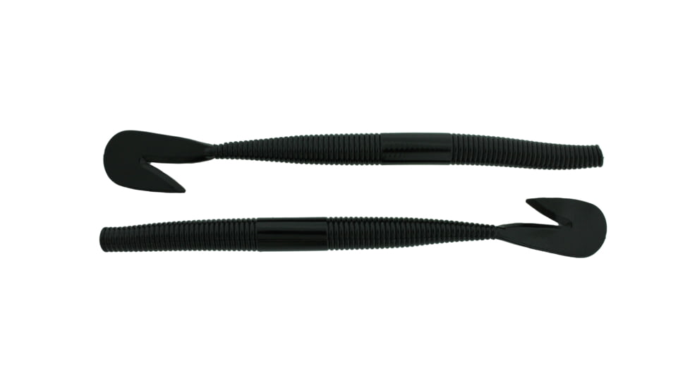 Bass Assassin RSB Worm, 8, 7.25in, Black, RSB53100