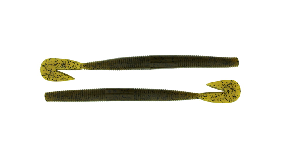 Bass Assassin RSB Worm, 8, 7.25in, Green Pumpkin, RSB53458