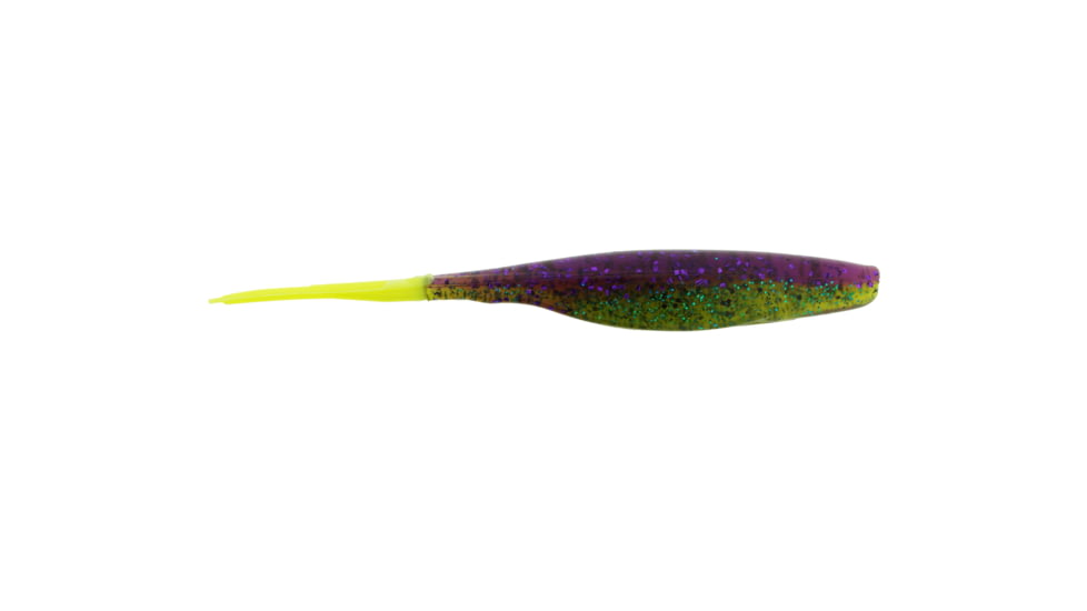 Bass Assassin Saltwater Shad Assassin Swimbait, 5", 8 per pkg Magic Grass, SWA29273