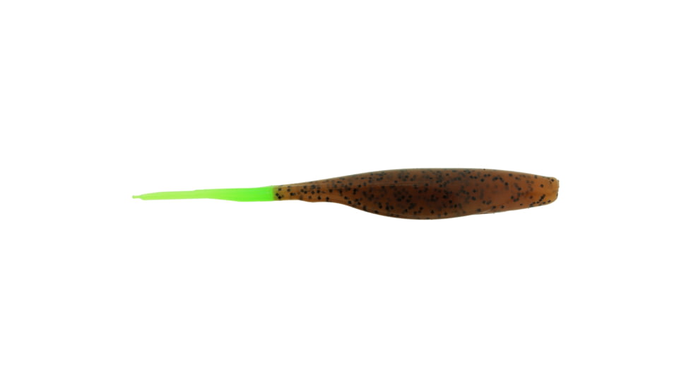Bass Assassin Saltwater Shad Assassin Swimbait, 5" Pumpkinseed/Chartreuse Tail, 8/Pack, SWA29215