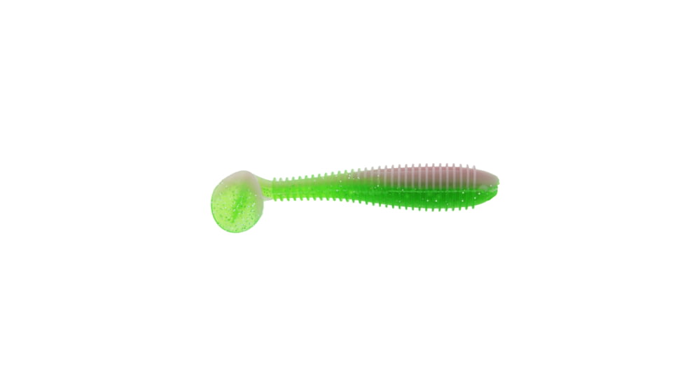Bass Assassin SBS49376 Saltwater Lit'l Boss Swimbait 3-1/2in 6 count Electric Chicken SW, SBS49376