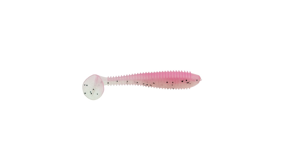 Bass Assassin SBS49476 Saltwater Lit'l Boss Swimbait 3-1/2in 6 count Pink Ghost SW, SBS49476