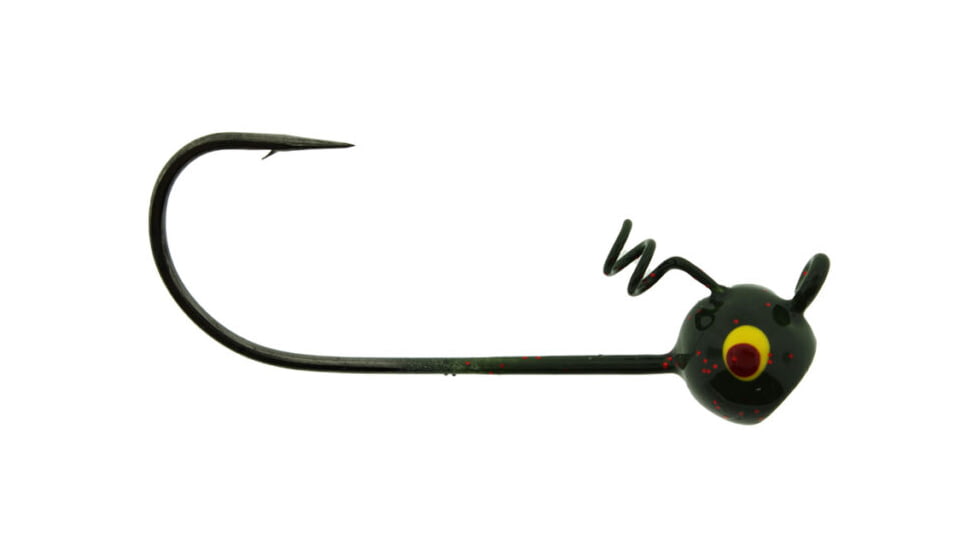 Bass Assassin Shaky Head Jigheads, 1/4 oz, Hook 4/0, 3 per Pack, Watermelon Red, 1/4 oz, SHJA73607