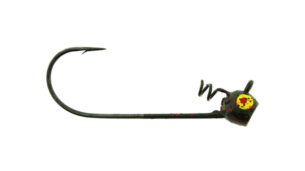 Bass Assassin Shaky Head Jigheads, 1/8 oz, Hook 4/0, 3 per Pack, Watermelon Red, 1/8 oz, SHJA72607