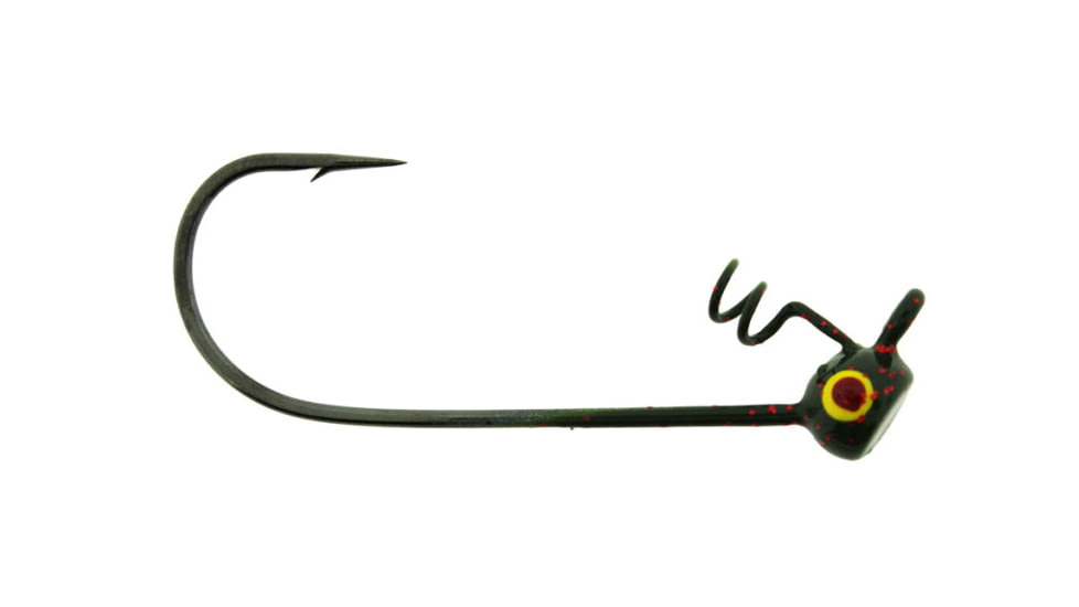 Bass Assassin Shaky Head Jigheads, 3/16 oz, Hook 4/0, 3 per Pack, Watermelon Red, 3/16 oz, SHJA74607