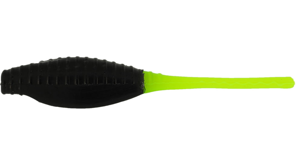 Bass Assassin Tiny Pro Shad Assasin Swimbaits, 15, 2in, Black/Chartreuse Tail, PTS69205