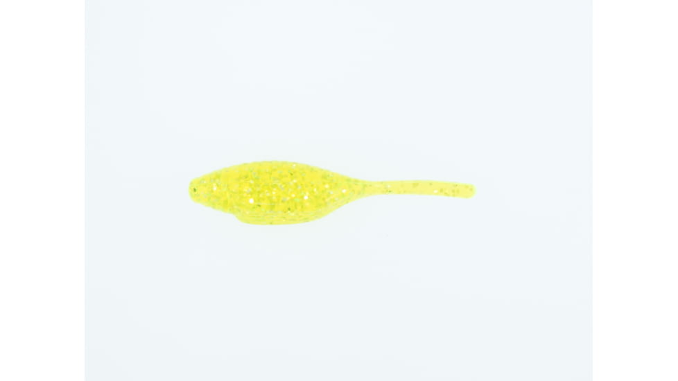 Bass Assassin Tiny Shad Assasin Swimbaits, 15, 1 1/2in, Chartreuse Silver Glitter, SA01452