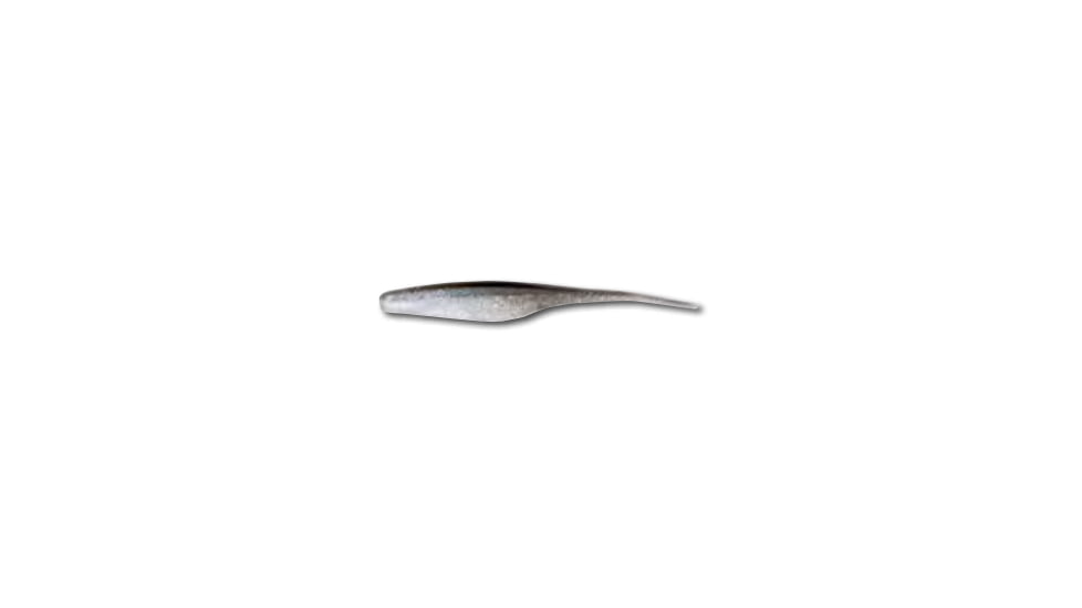 Bass Assassin Walleye Assassin Baby Shad, 3in, 10 per Pack, Black Glitter Shad, 3, WS34507