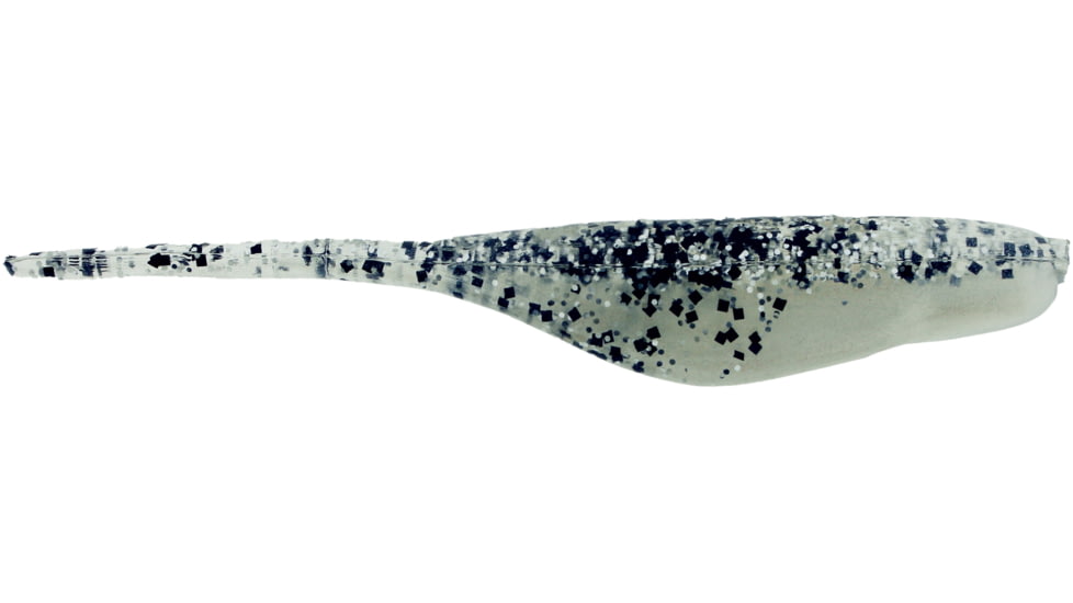 Bass Assassin Walleye Assassin Baby Shad, 3in, 10 per Pack, Salt &amp; Pepper Silver Phantom, 3, WS34336