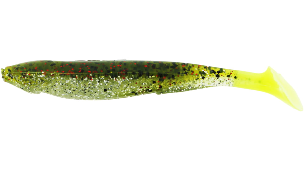 Bass Assassin Walleye Assassin Die Dapper, 3in, 10 per Pack, Chicken on a Chain, 3, WDD82214