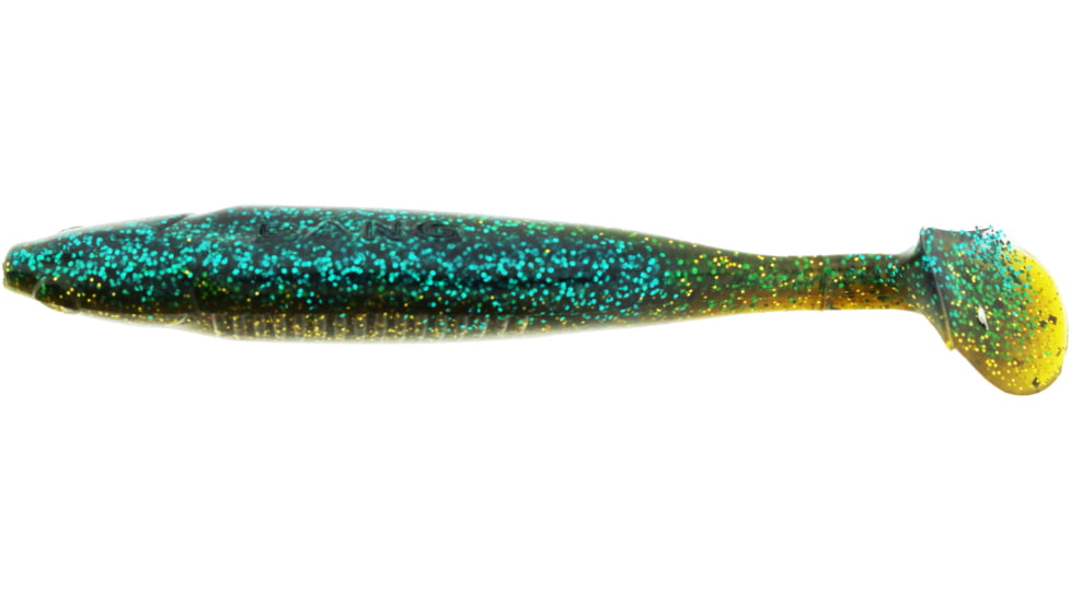 Bass Assassin Walleye Assassin Die Dapper, 3in, 10 per Pack, Gold Rush, 3, WDD82495