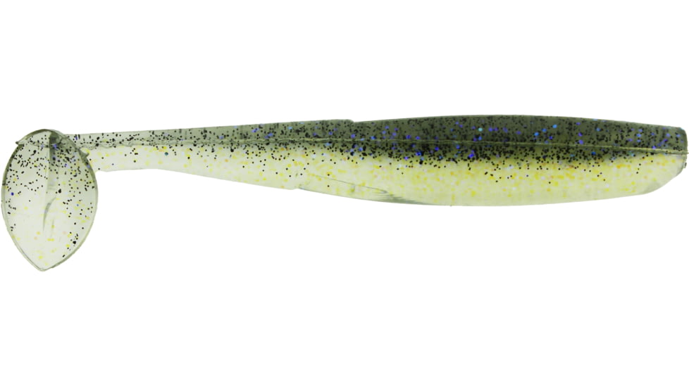 Bass Assassin Walleye Assassin Elite Shiner, 4in, 8 per Pack, Electric Shad, 4, WES50449