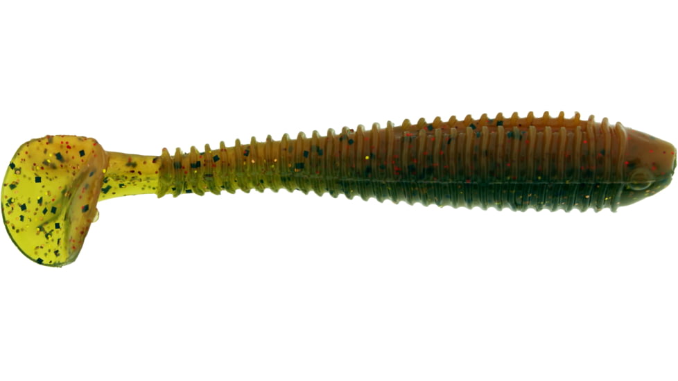 Bass Assassin Walleye Assassin Litl Boss, 3.5in, 6 per Pack, Mudbug, 3.5, WBS31517