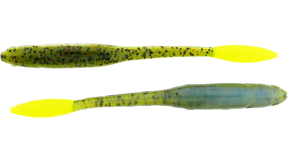 Bass Assassin Walleye Assassin Litl Tapper, 4.5in, 12 per Pack, Green Ghost, 4.5, WTO87525