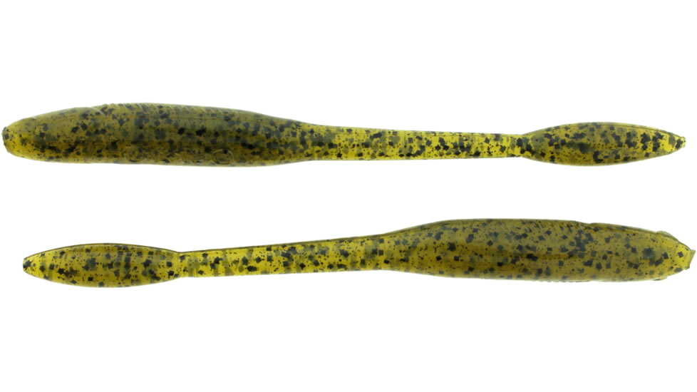 Bass Assassin Walleye Assassin Litl Tapper, 4.5in, 12 per Pack, Green Pumpkin Bluegill, 4.5, WTO87579