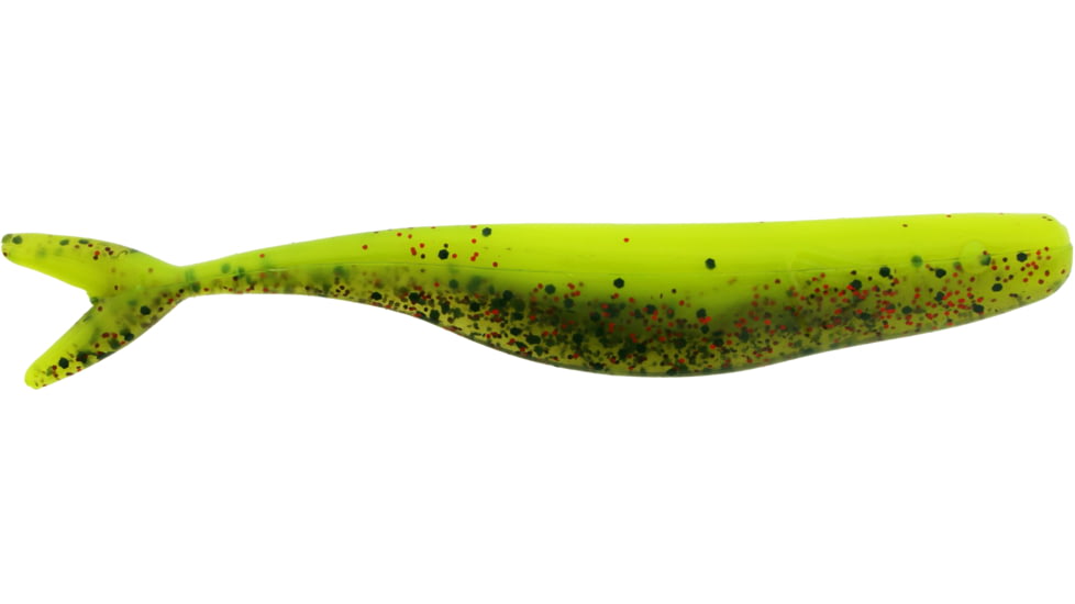 Bass Assassin Walleye Assassin Split Tail Shad, 4in, 10 per Pack, Calcasieu Brew, 4, WST43326