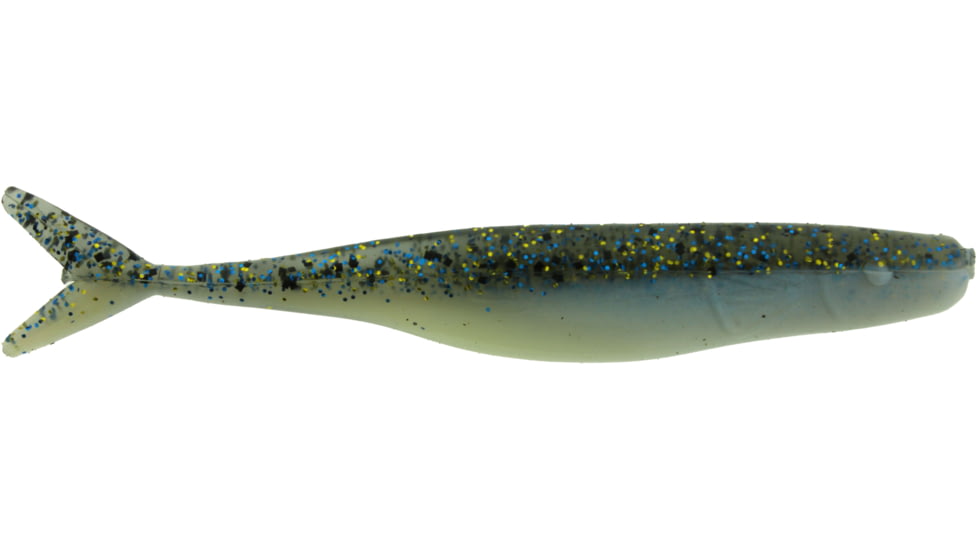 Bass Assassin Walleye Assassin Split Tail Shad, 4in, 10 per Pack, Mackeral, 4, WST43570