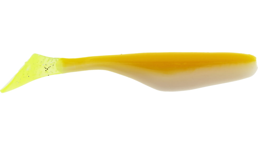Bass Assassin Walleye Assassin Turbo Shad, 4in, 10 per Pack, Acid Rain, 4, WA32260