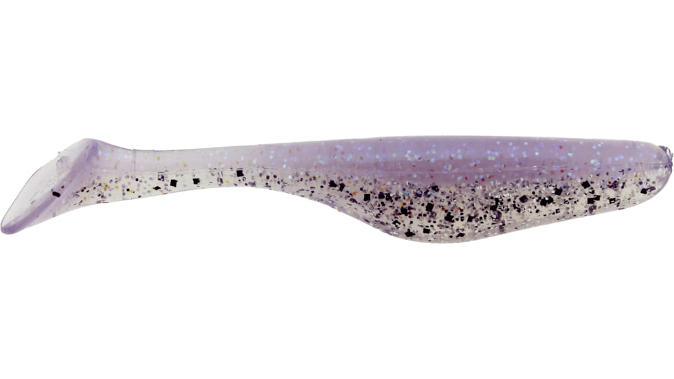 Bass Assassin Walleye Assassin Turbo Shad, 4in, 10 per Pack, Albino Halo, 4, WA32328