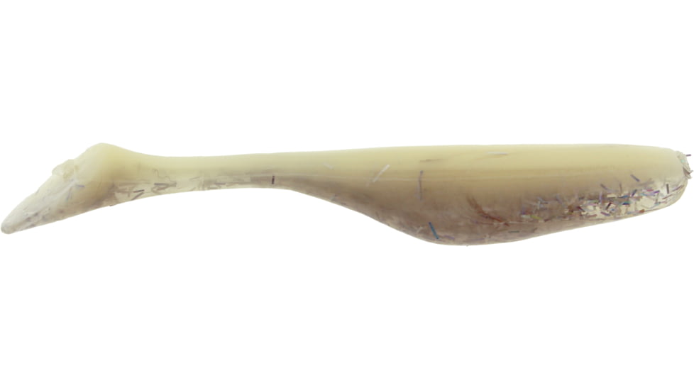 Bass Assassin Walleye Assassin Turbo Shad, 4in, 10 per Pack, Bone Diamond, 4, WA32317