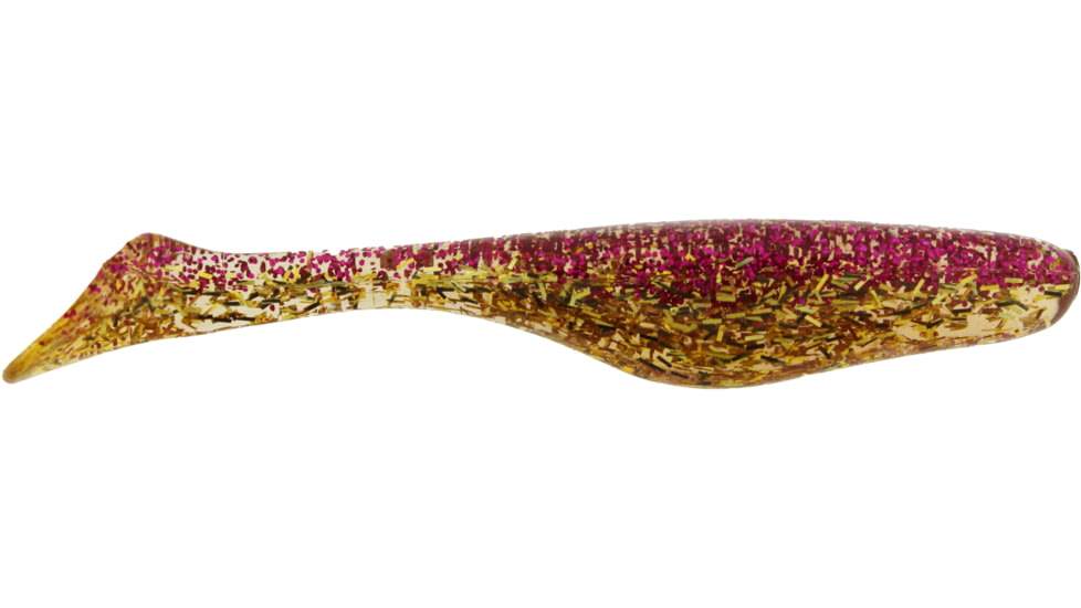 Bass Assassin Walleye Assassin Turbo Shad, 4in, 10 per Pack, Boodreaux, 4, WA32575
