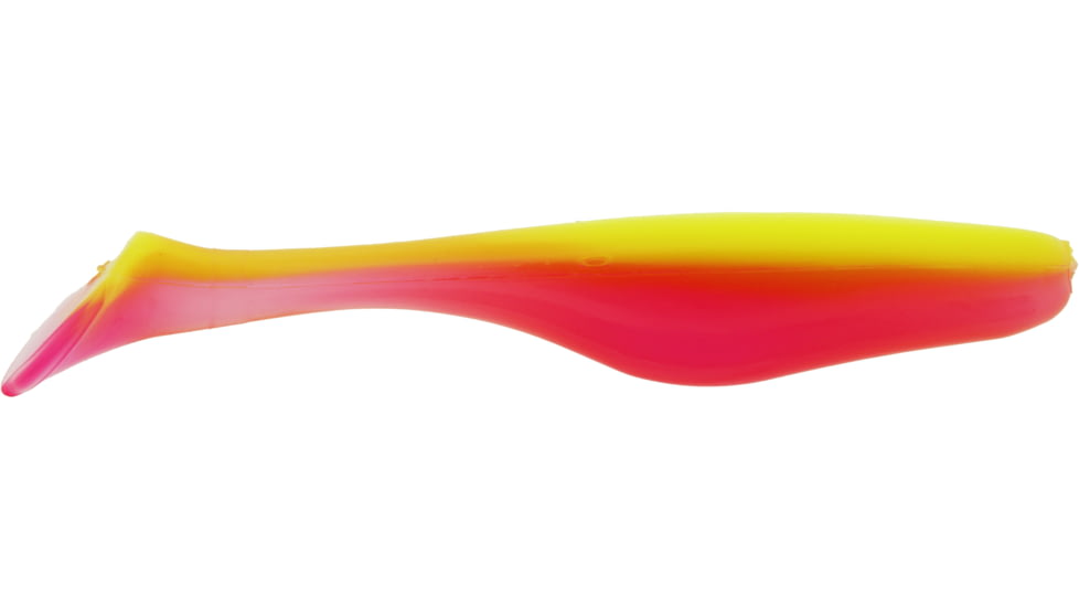 Bass Assassin Walleye Assassin Turbo Shad, 4in, 10 per Pack, Candy Corn, 4, WA32305