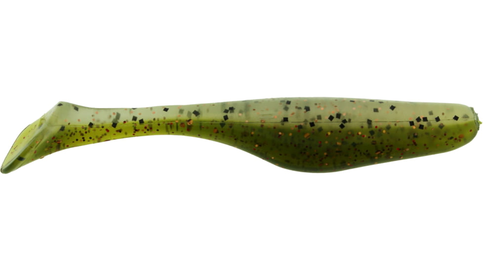 Bass Assassin Walleye Assassin Turbo Shad, 4in, 10 per Pack, Copper Juice, 4, WA32398