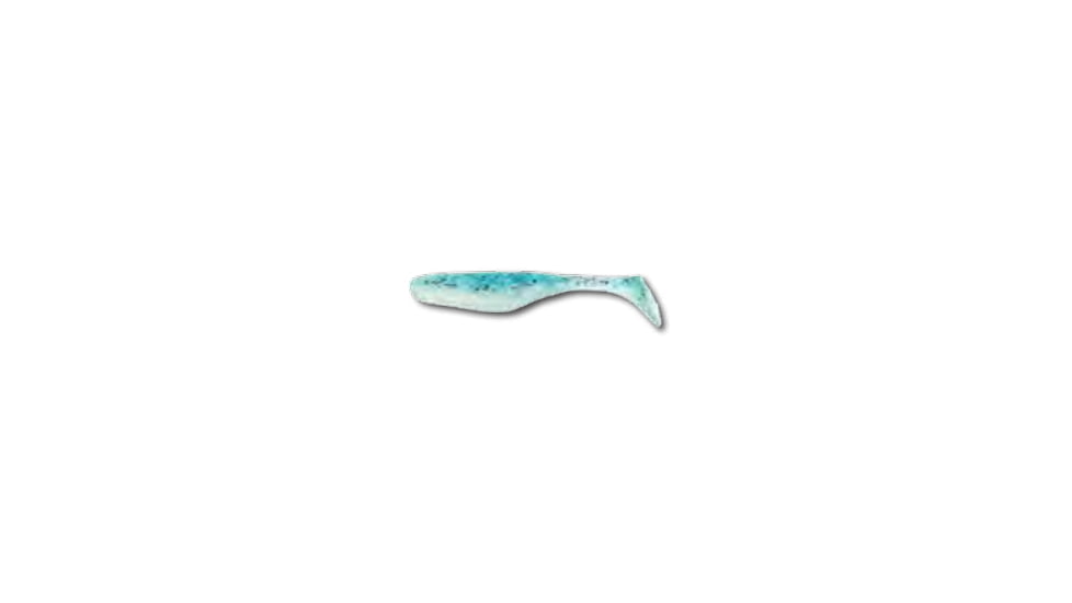 Bass Assassin Walleye Assassin Turbo Shad, 4in, 10 per Pack, Crown Ice, 4, WA32348