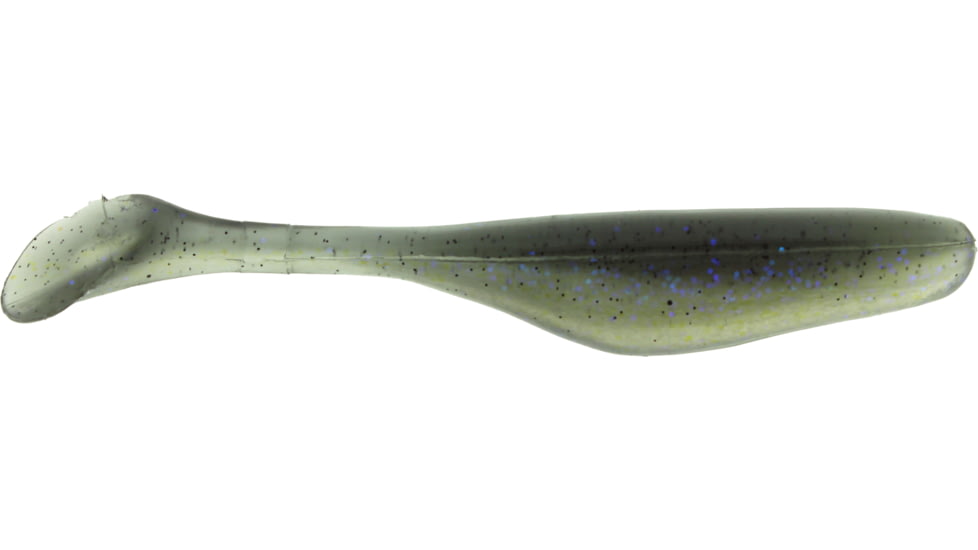 Bass Assassin Walleye Assassin Turbo Shad, 4in, 10 per Pack, Electric Shad, 4, WA32449