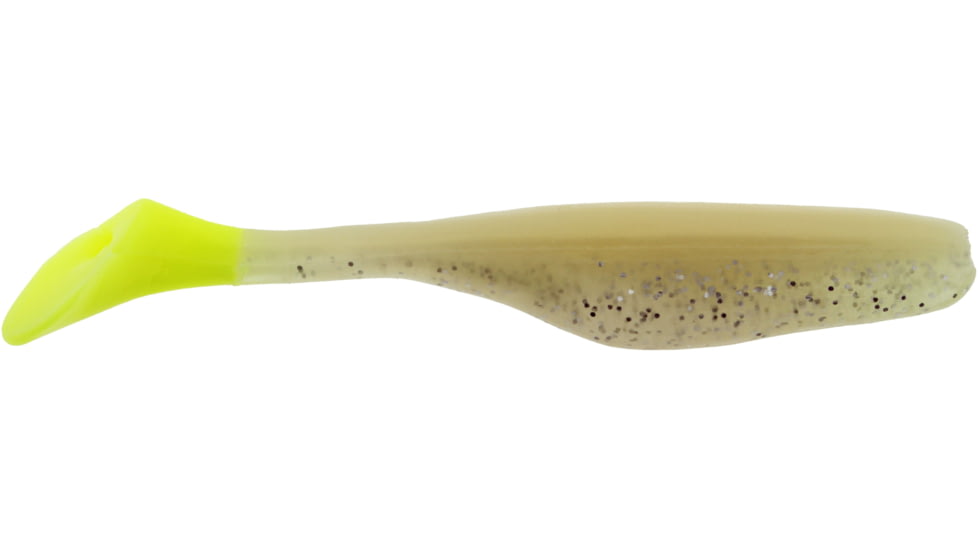 Bass Assassin Walleye Assassin Turbo Shad, 4in, 10 per Pack, Fried Chicken, 4, WA32274
