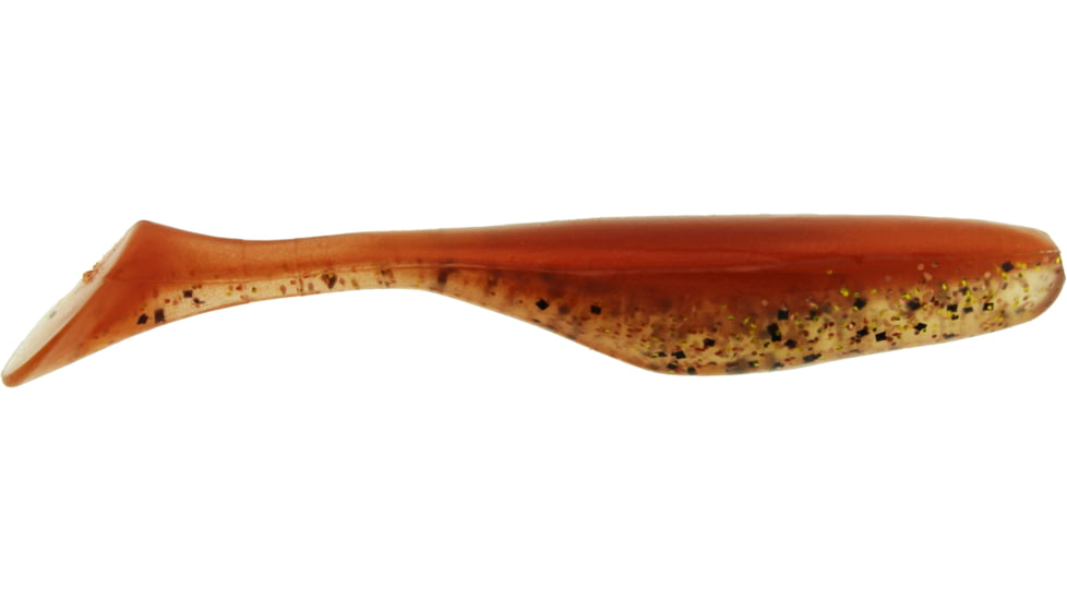 Bass Assassin Walleye Assassin Turbo Shad, 4in, 10 per Pack, Good Penny, 4, WA32515