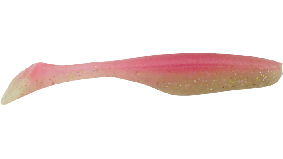Bass Assassin Walleye Assassin Turbo Shad, 4in, 10 per Pack, Laguna Shrimp, 4, WA32595