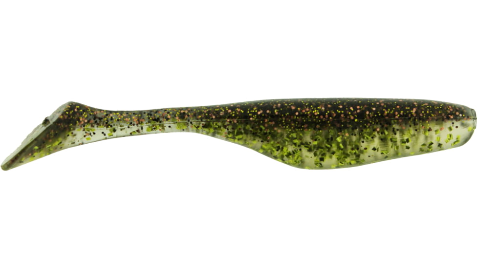 Bass Assassin Walleye Assassin Turbo Shad, 4in, 10 per Pack, Mississippi Hippie, 4, WA32352