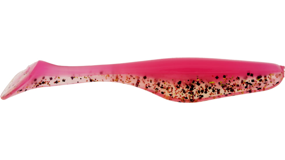 Bass Assassin Walleye Assassin Turbo Shad, 4in, 10 per Pack, Neon Mercury, 4, WA32308