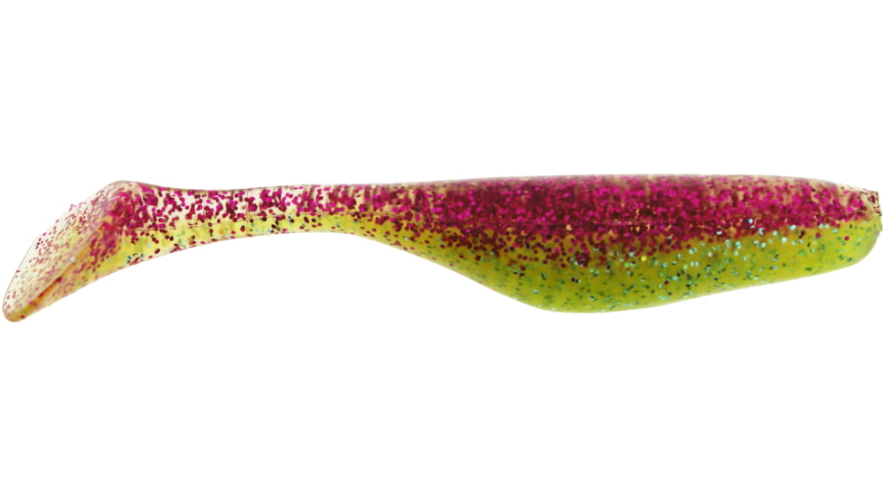 Bass Assassin Walleye Assassin Turbo Shad, 4in, 10 per Pack, Pimp Daddy, 4, WA32569