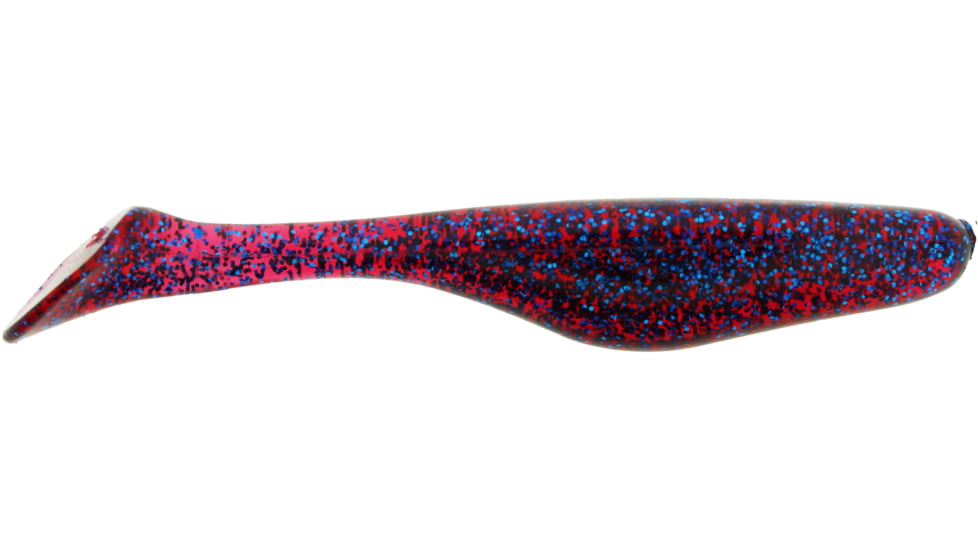 Bass Assassin Walleye Assassin Turbo Shad, 4in, 10 per Pack, Plum, 4, WA32420