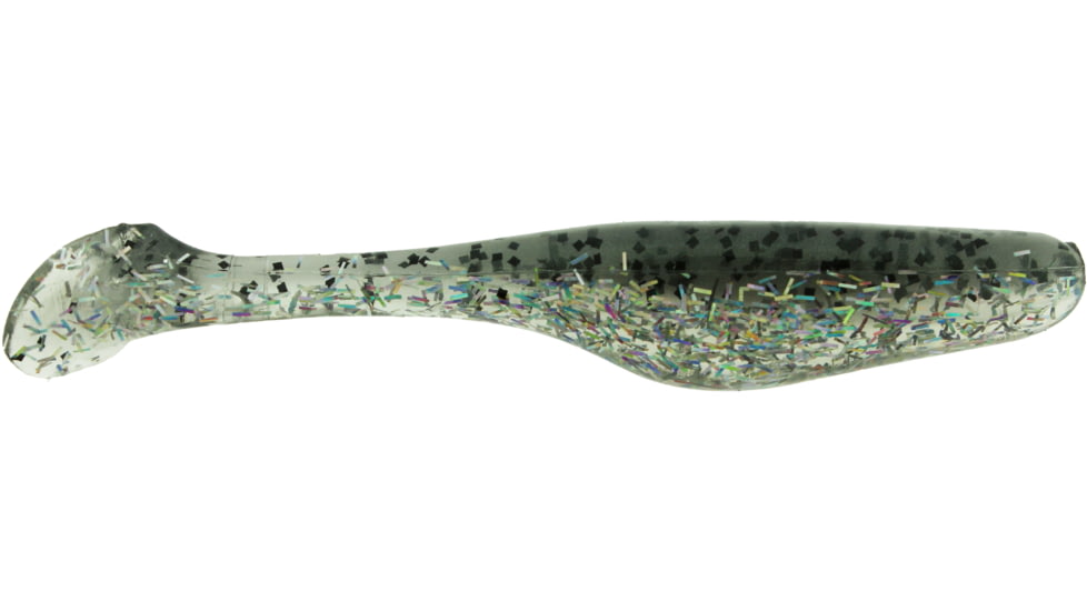 Bass Assassin Walleye Assassin Turbo Shad, 4in, 10 per Pack, Silver Mullet, 4, WA32387