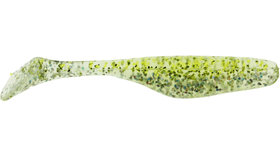 Bass Assassin Walleye Assassin Turbo Shad, 4in, 10 per Pack, Smoke Wagon, 4, WA32339