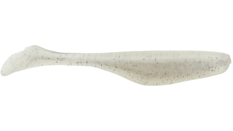 Bass Assassin Walleye Assassin Turbo Shad, 4in, 10 per Pack, Snow Storm, 4, WA32438