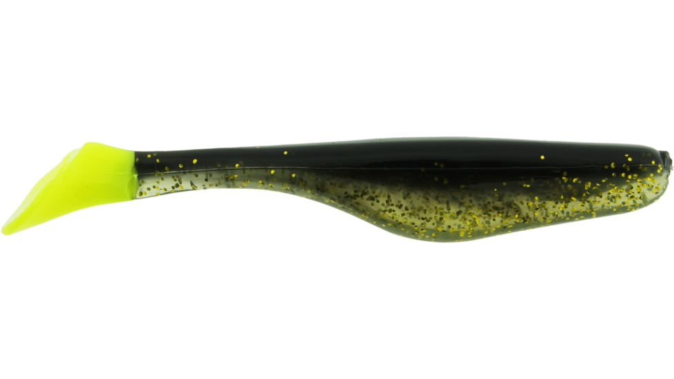 Bass Assassin Walleye Assassin Turbo Shad, 4in, 10 per Pack, Texas Roach, 4, WA32207