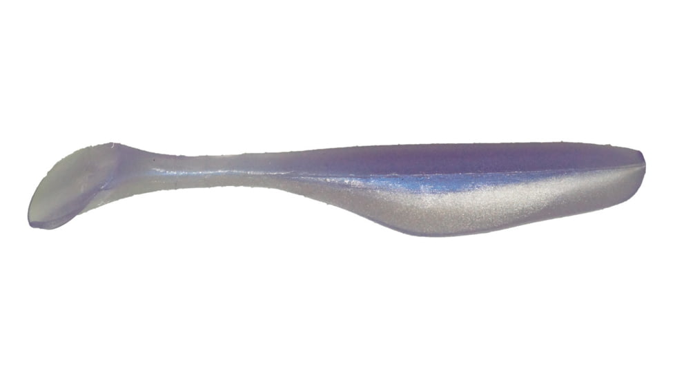 Bass Assassin Walleye Turbo Shad, 10, 4in, Albino Shad, WA32330