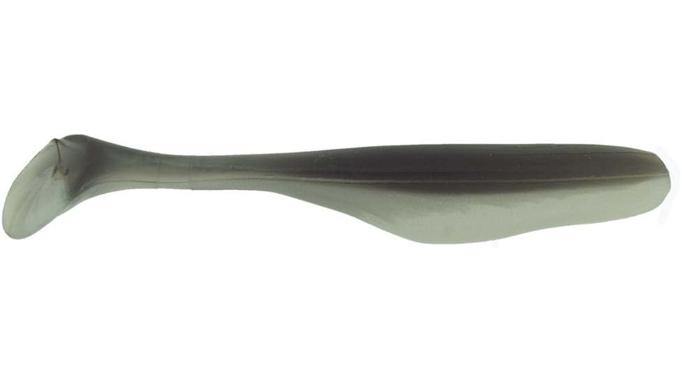 Bass Assassin Walleye Turbo Shad, 10, 4in, Black, WA32300