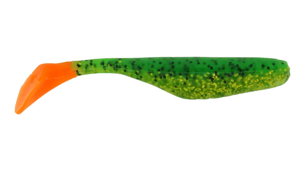 Bass Assassin Walleye Turbo Shad, 10, 4in, Firetiger, WA32245