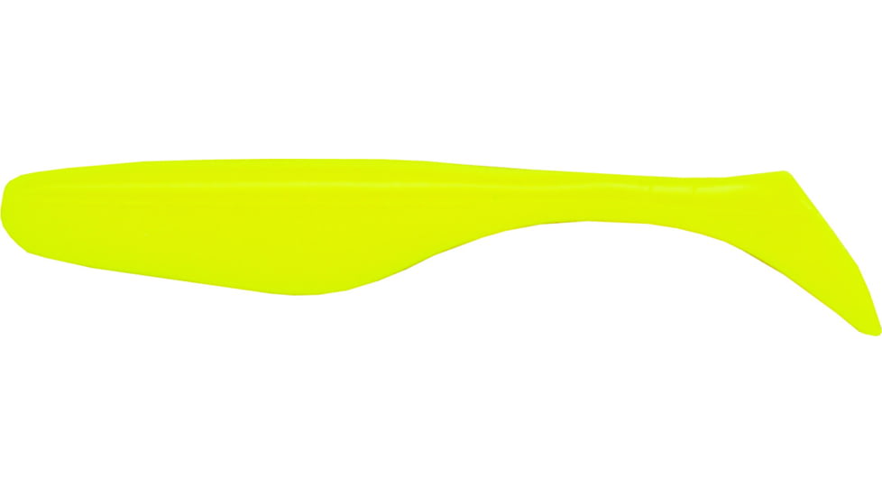 Bass Assassin Walleye Turbo Shad, 10, 4in, Limetreuse, WA32118
