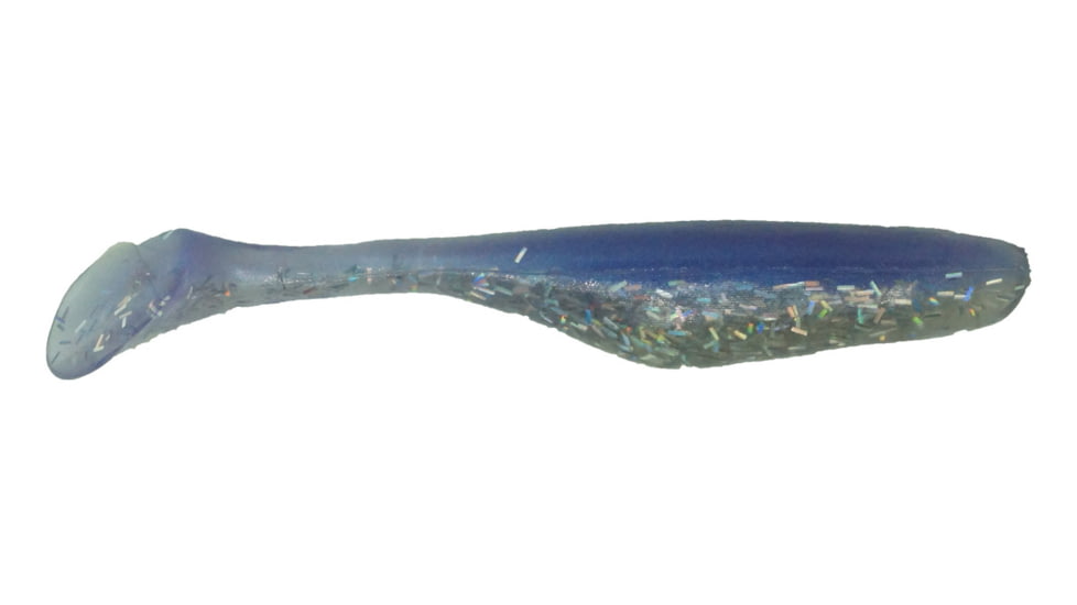 Bass Assassin Walleye Turbo Shad, 10, 4in, Opening Night, WA32385